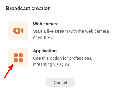 OK broadcast creation